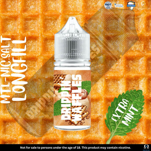 Ohm Liquid RSA LONGFILL - Drippin Waffles EXTRA MINT Salt/MTL 30ML