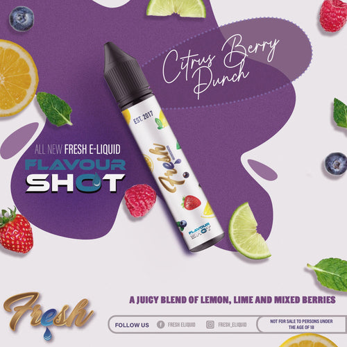 ! Fresh E-liquid LONGFILL- Citrus Berry Punch Kit 120ml