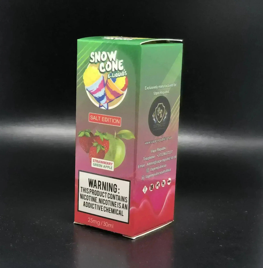 Snow Cone - Strawberry Green Apple Salt Nic, 30ml